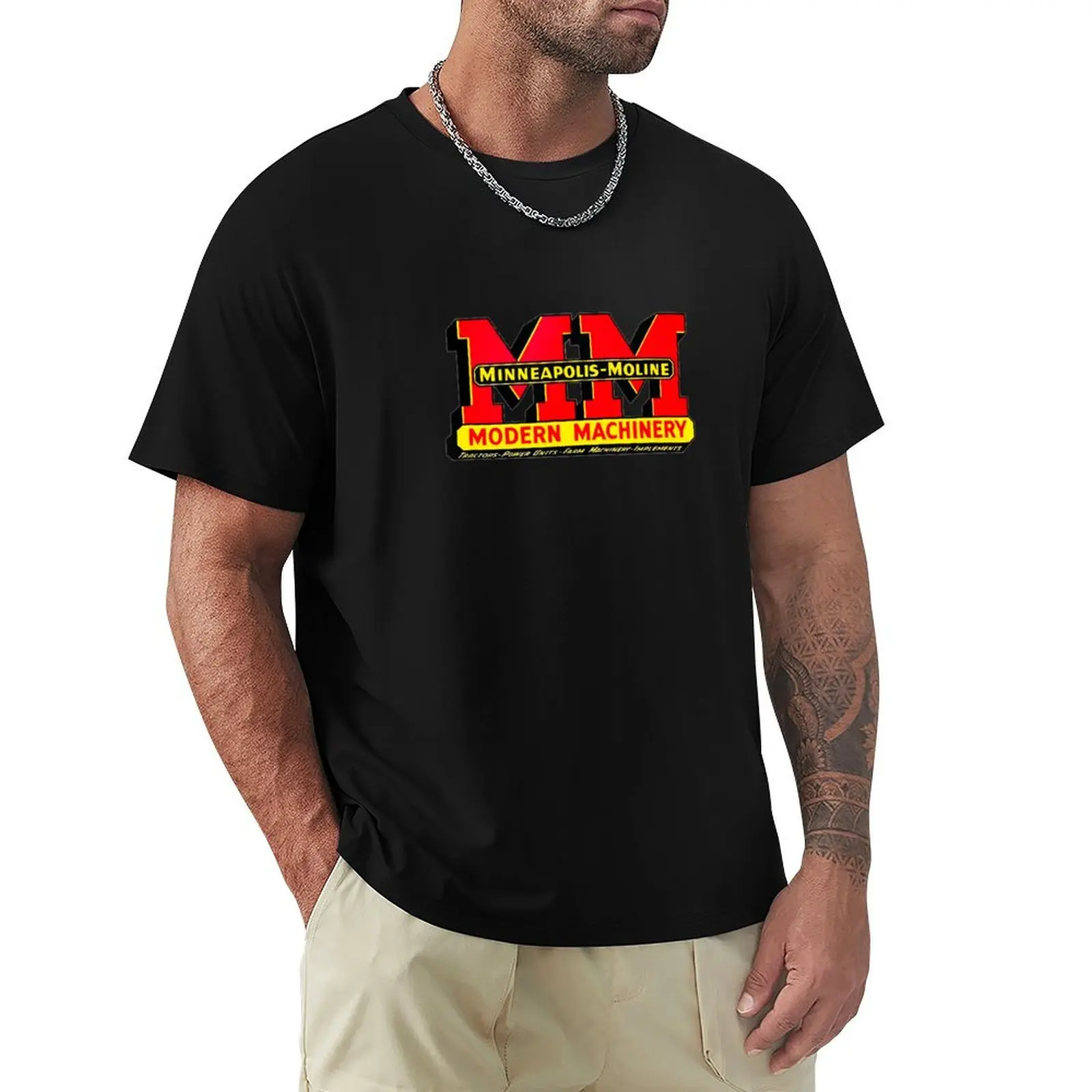 Фото Футболка Minneapolis Moline Modern Machinery Merch, дышащая футболка с короткими рукавами для спортзала №1