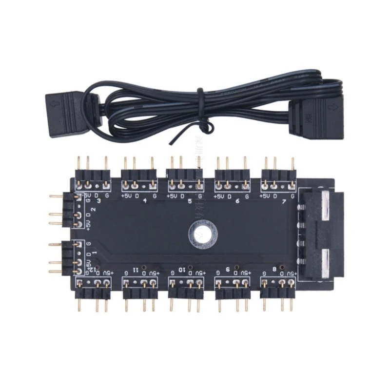 Улучшает визуальные эффекты ПК 5 В 3-контактные разъемы ARGB Концентратор