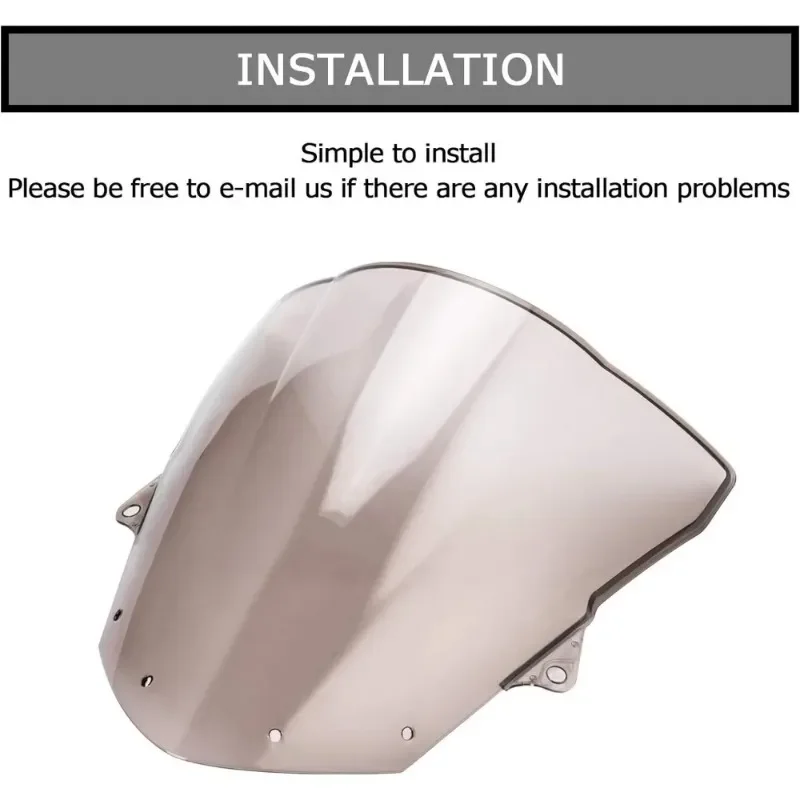 Двое лобовое стекло мотоцикла для Kawasaki Ninja ZX10R ZX1000E ZX1000F 08-10 ZX6R ZX600R ZX636 ZX636E ZX636F 09-23