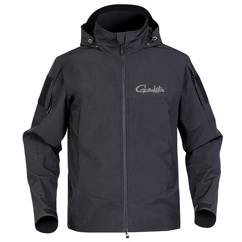 

Men's Outdoor Windproof Mountaineering Hooded Jacket Soft Shell Tactical Military Jacket Waterproof Warm Hiking Fishing Clothing