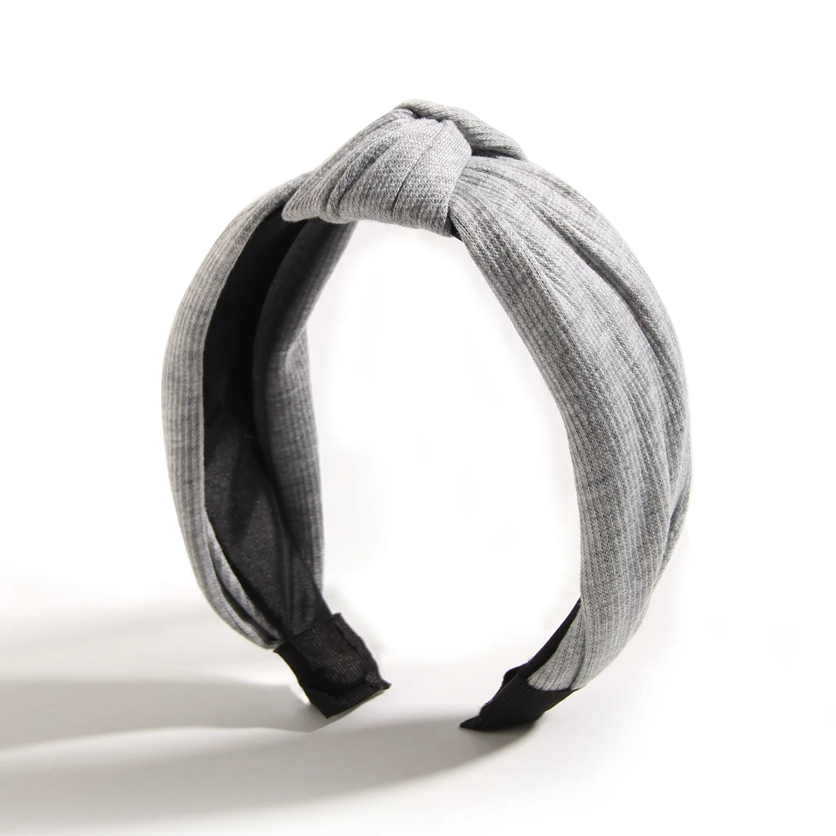 Модные аксессуары для волос женщин вязаный тканевый однотонный широкий ободок