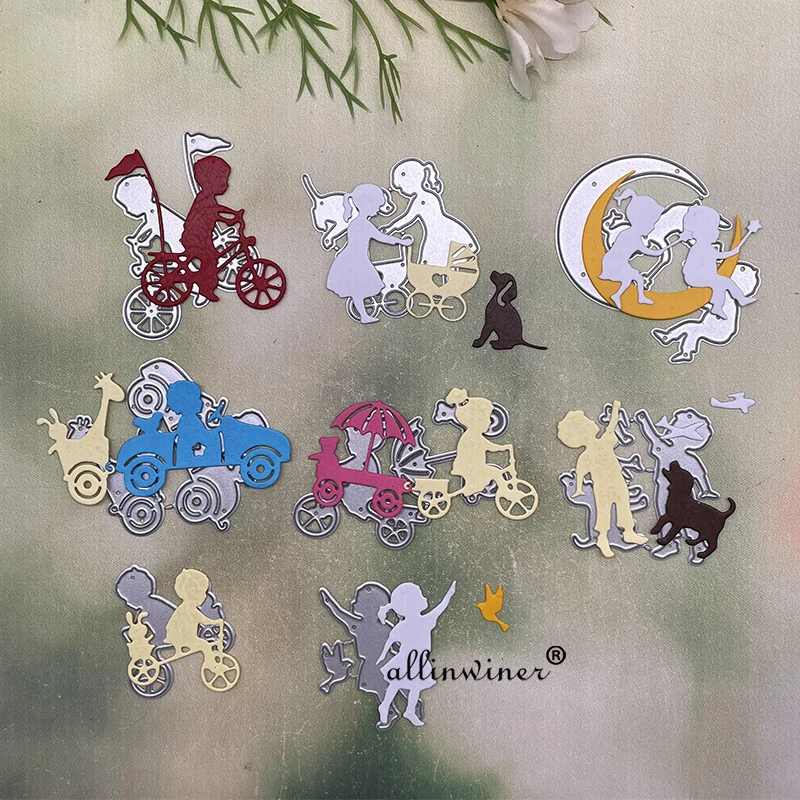 

Различные Детские украшения, металлические трафареты для высечки, трафареты для «сделай сам», скрапбукинг, декоративное тиснение, ручная работа, шаблон для высечки