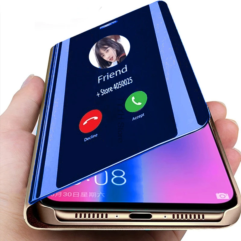 Роскошный умный зеркальный чехол для Xiaomi Redmi Note 5, чехлы, чехлы, Магнитный флип-чехол для Xiaomi Redmi Note5 RedmiNote5 Note 5 Etui