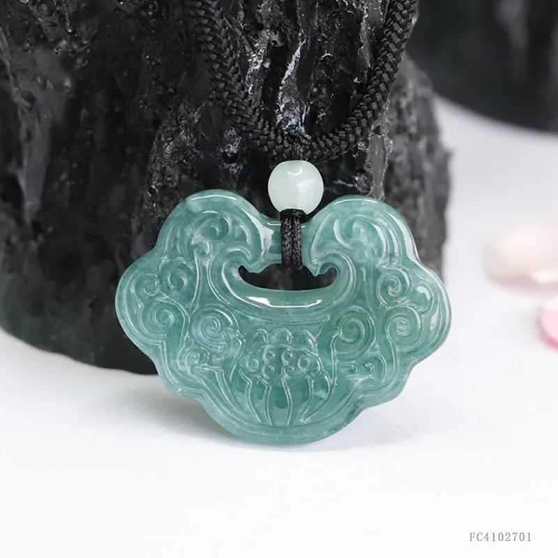 Натуральный грузовой изумрудно-синий кулон Ruyi ювелирные изделия в этническом