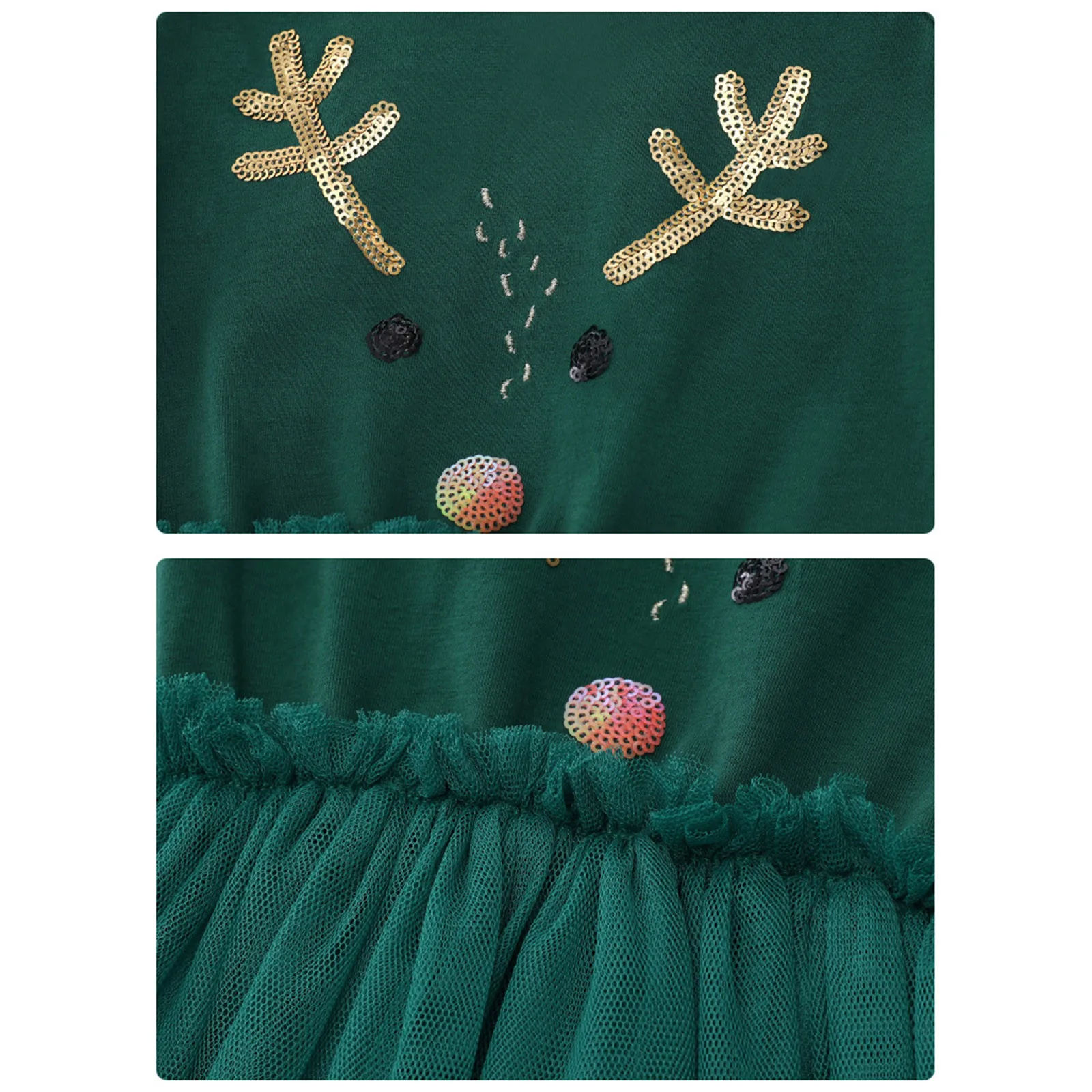 Рождественское новогоднее праздничное платье для маленьких девочек