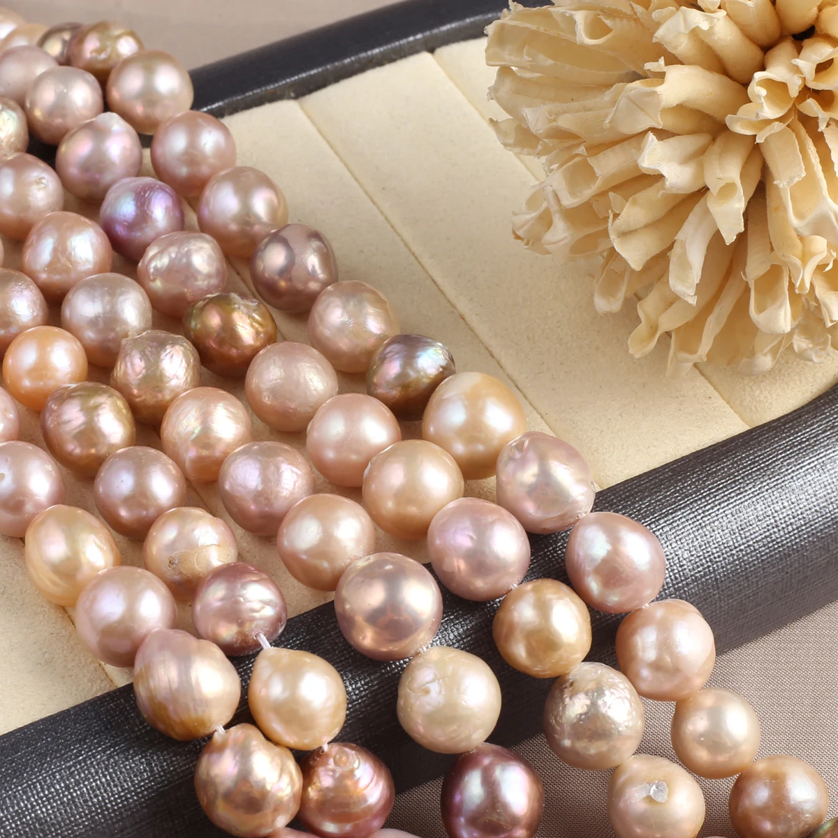 Natural Freshwater Baroque Colored Pearls Near Round 100% Real Pearls Bead DIY for Jewelry Making DIY Bracelet Necklace Earrings