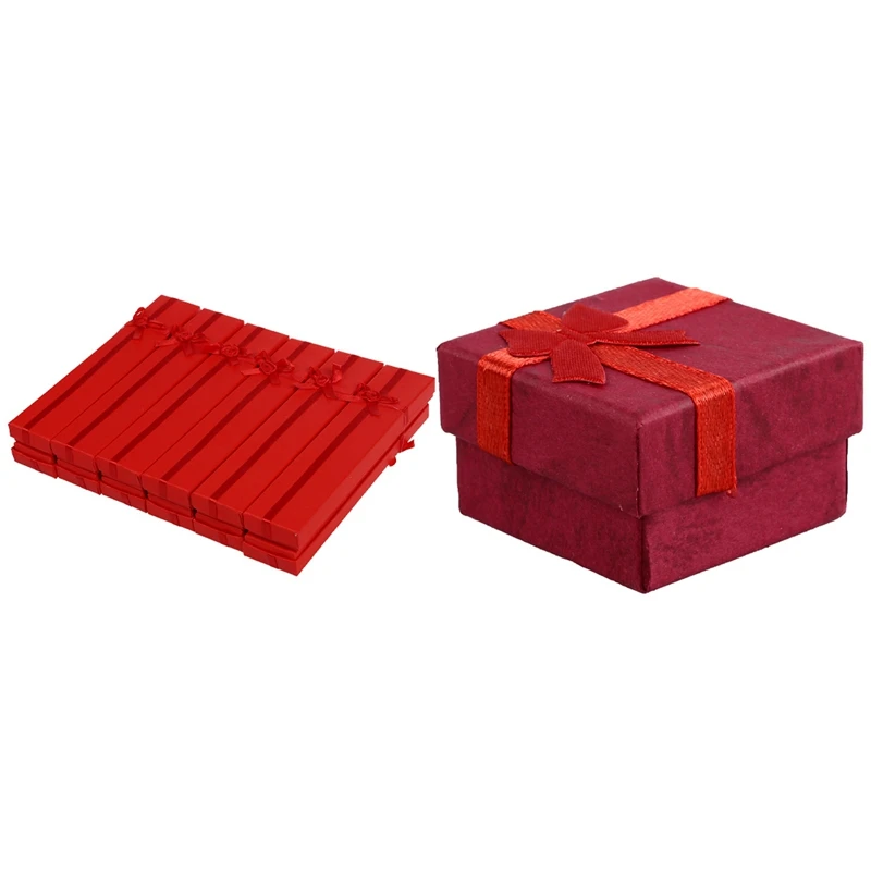 

Подарочная коробка для демонстрации ювелирных изделий, карточки, подарочные коробки для часов, 2 шт., 20X4X2 см и 24 шт., 4X4X3 см, 36 шт.