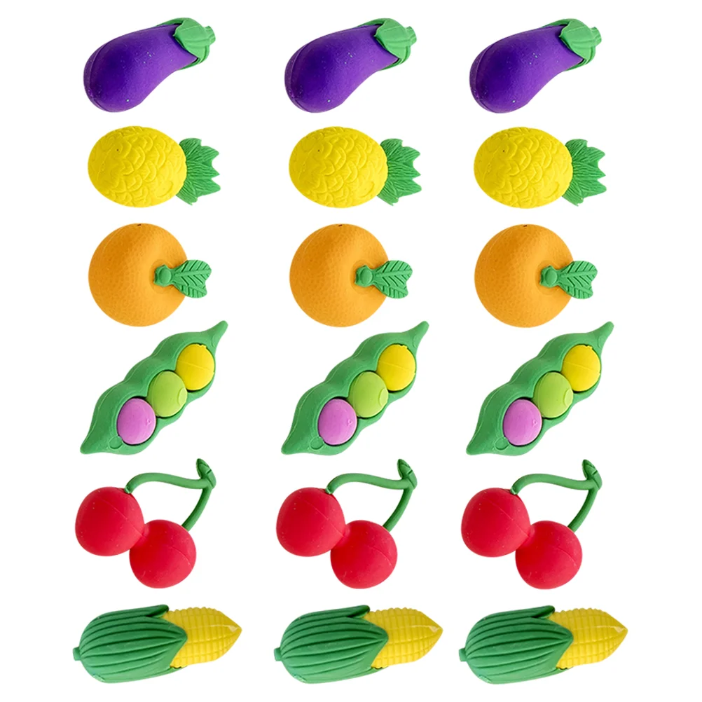 

Erasers Eraser Puzzle Kidspartygiveaways Classroom Prizes Student Favors 3D Reward Toys Miniature Cornpineapple Fruit Mini