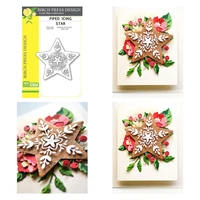 metal cutting dies decoration for scrapbooking craft diy album template decor model there are snowflakes in the pentagram