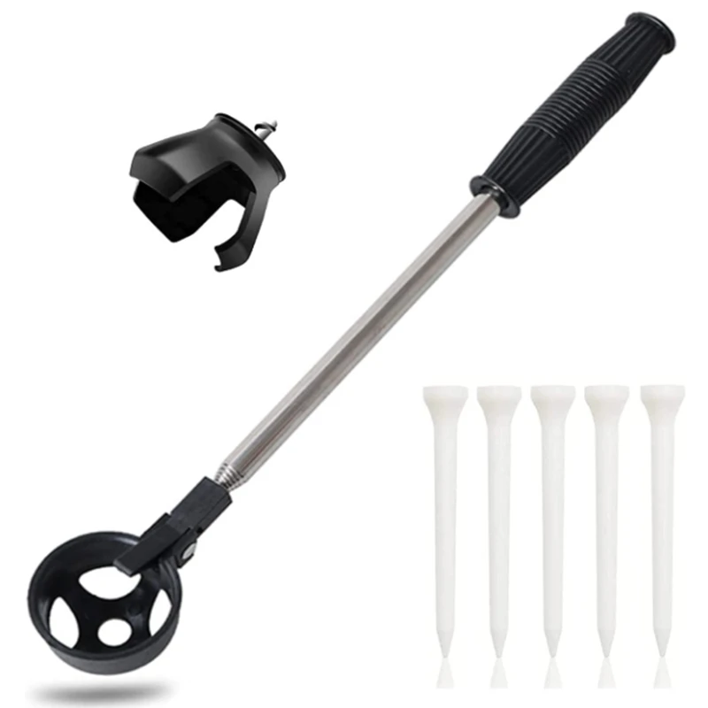 

Golf Ball Retriever With Ball Grabber & Ball Spike,Extendable Golf Ball Retriever For Water W/Golf Ball Putter Grabber