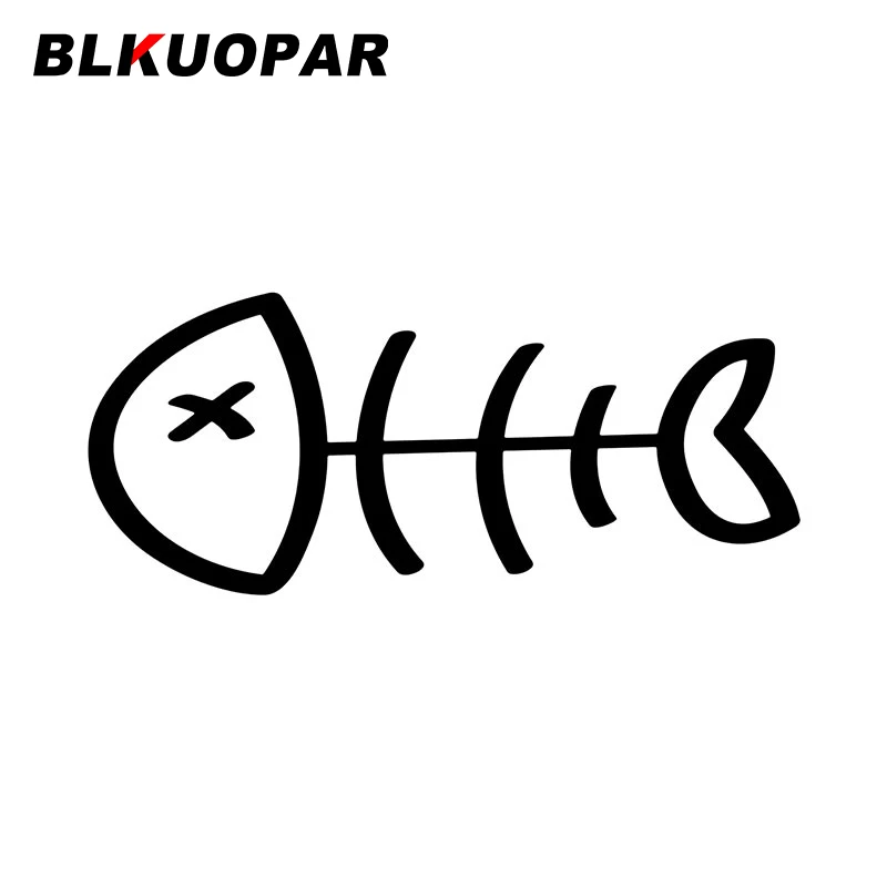 

BLKUOPAR Fishbone забавные виниловые наклейки на машину персональная аниме наклейка окклюзия царапина кондиционер украшение товары для автомобил...