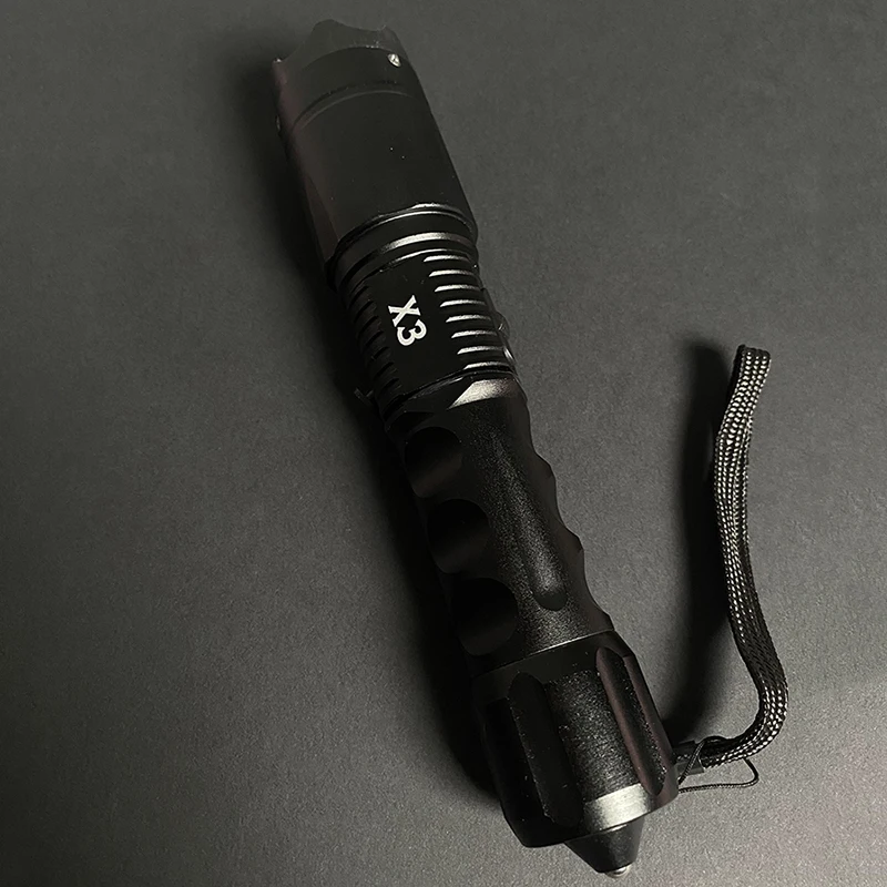 

Vipmok Self Defense Flashlight Women Security Protection Defense Weapon Tactical Pen Self-defense Alarm Button Tactical Baton