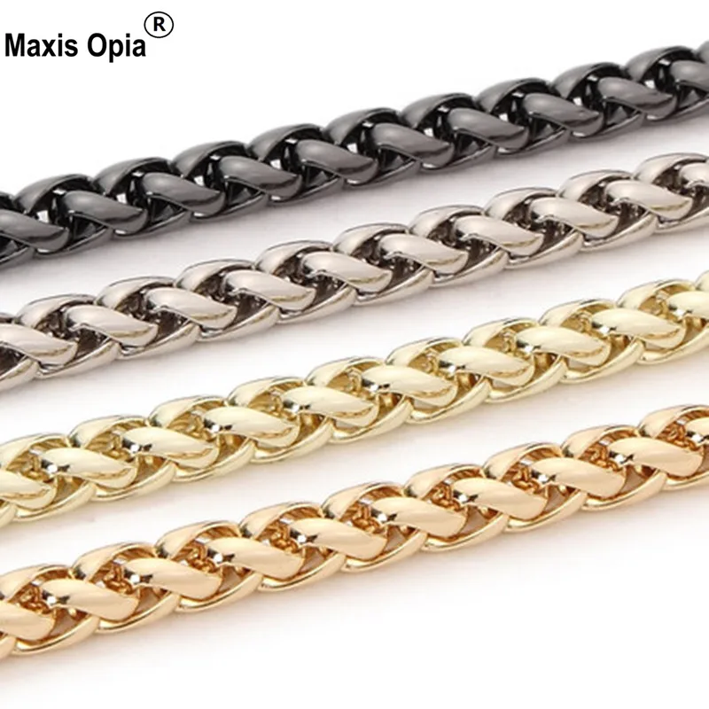 Сверхмощный полированный антилатунный серебристый золотой Gunmtal кошелек на цепочке металлическая цепочка сумка на ремешке кошелек на плечо