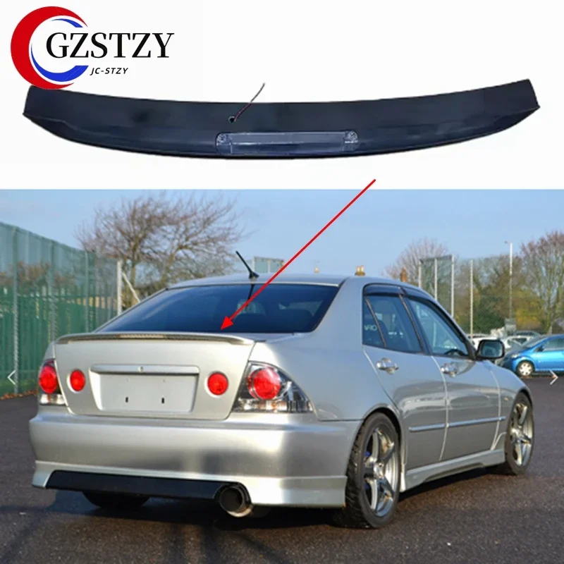 Фото Для Lexus IS200 IS300 Toyota Altezza 1998-2005 с LED-подсветкой, из ABS-пластика, задний спойлер на крышку багажника, автомобильные аксессуары №1