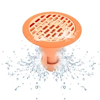shower floor drain round hair catcher bathtub drain odorless anti overflow hair debris strainer durable asb drain