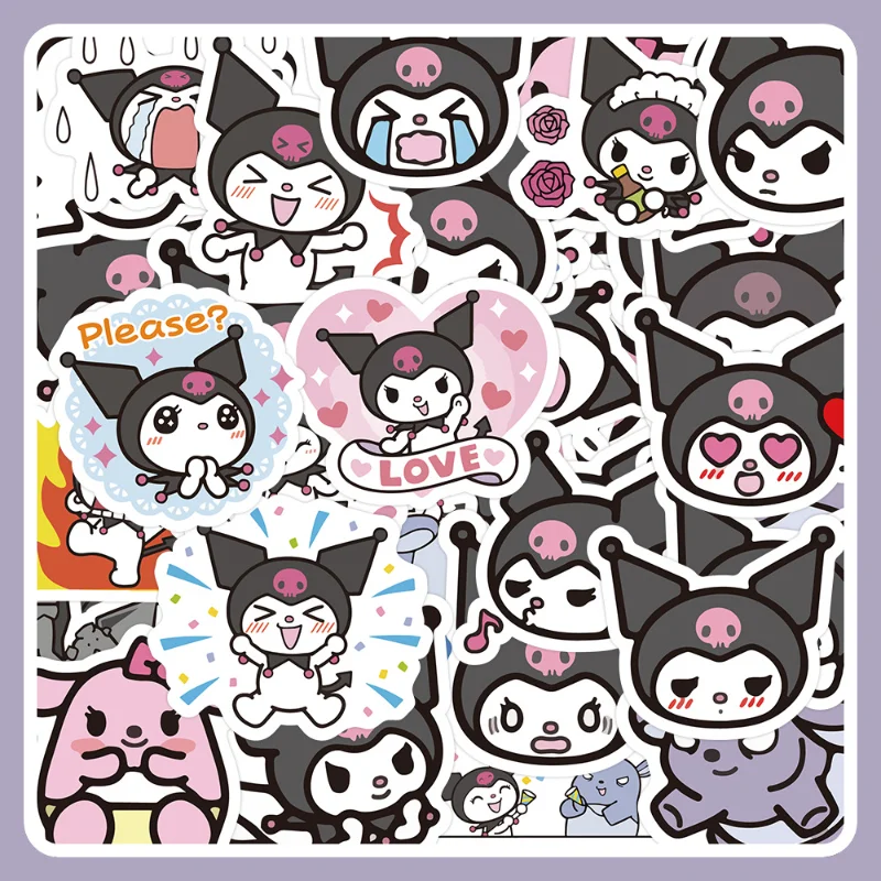 60 шт./партия, водонепроницаемые наклейки «Hello Kitty» 60 шт./партия, водонепроницаемые наклейки «Hello Kitty»