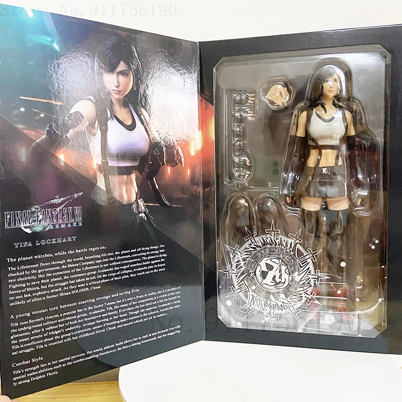 Play Arts Kai Тифа Локхарт фигурка Sephiroth Cloud Strife Remake игрушки украшение кукла 30 см