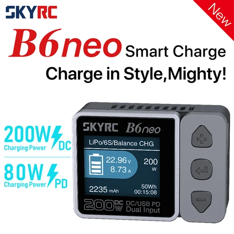 Умное зарядное устройство SkyRC B6neo, 200 Вт, PD, 80 Вт