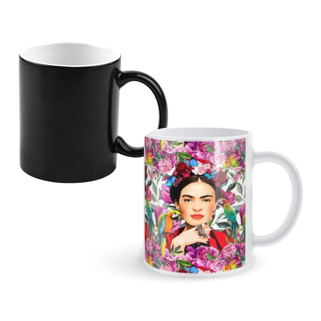 Frida.forever Керамическая кофейная кружка меняющая цвет подарок на день рождения