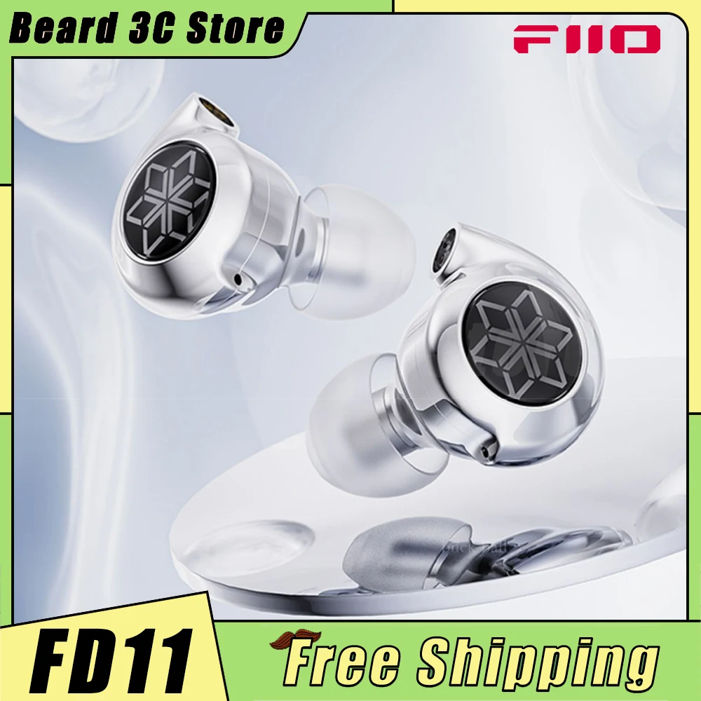 Fiio FD11 Проводные наушники-вкладыши HiFi 10 мм Динамический драйвер Монитор Наушники