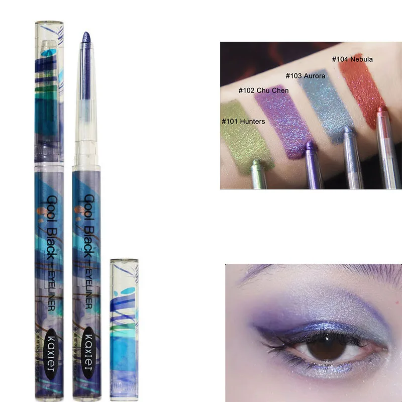 

Chameleon Eyeliner Gel Pencil Green Purple Aurora Glitter Eye Shadow Lying Silkworm Pen Waterproof Beauty Cosmetics Women Makeup