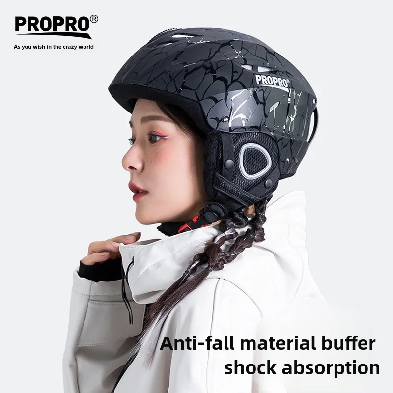 Легкий лыжный шлем PROPRO с защитным цельнолитым шлемом для сноуборда