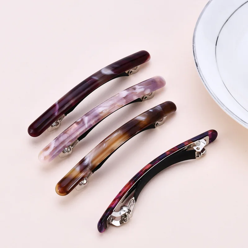 

The new color is Korean pop acetate hairpin adults contracted temperament spring clip clip manufacturers selling a word