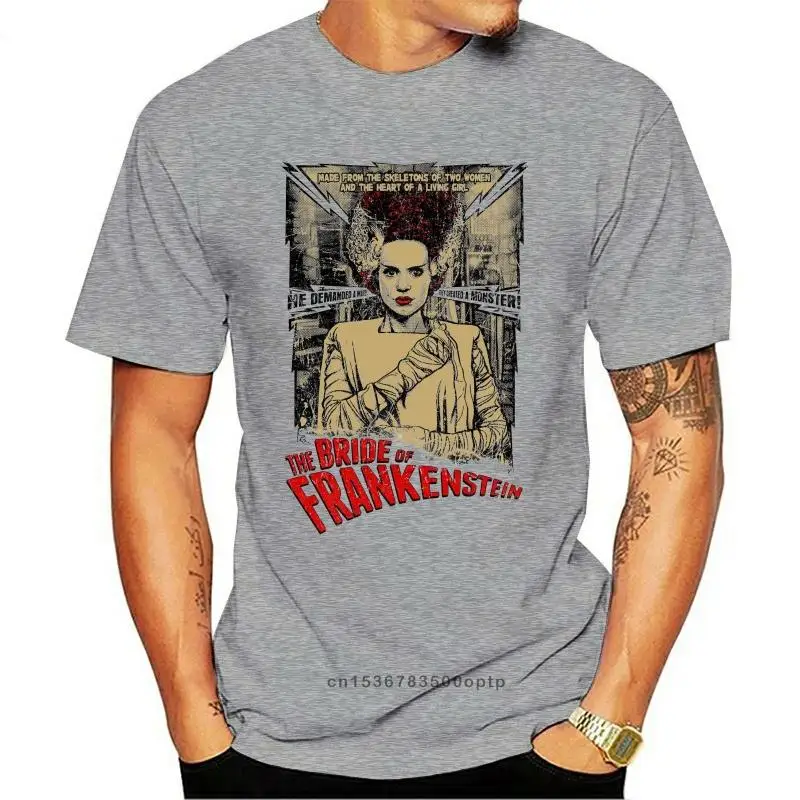 

New The Bride Of Frankenstein Movie KHAKI NATURAL T SHIRT ALL SIZES S-5XL