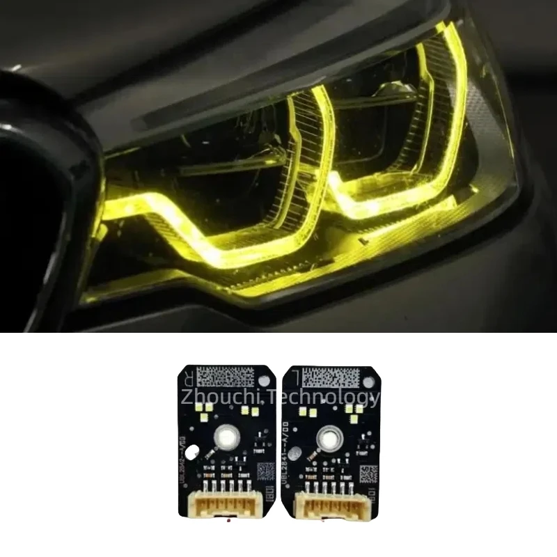 

Комплект красных, синих, желтых светодиодных плат DRL для 18-20 BMW G30 G38 F90 M5 G31 G32 GT US EU Spec Адаптивные светодиодные фары для дневных видов спорта