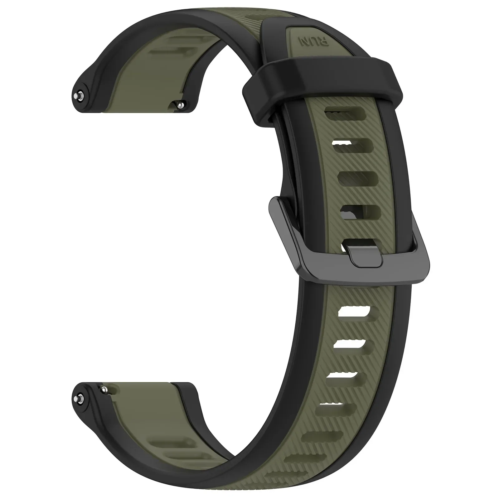 Фото Силиконовый ремешок 18/20/22 мм для Huawei Watch GT5/4 41 мм Pro 42 мм, двухцветный браслет для Huawei GT6/5/4 46 мм/Ultimate 2, аксессуары №3