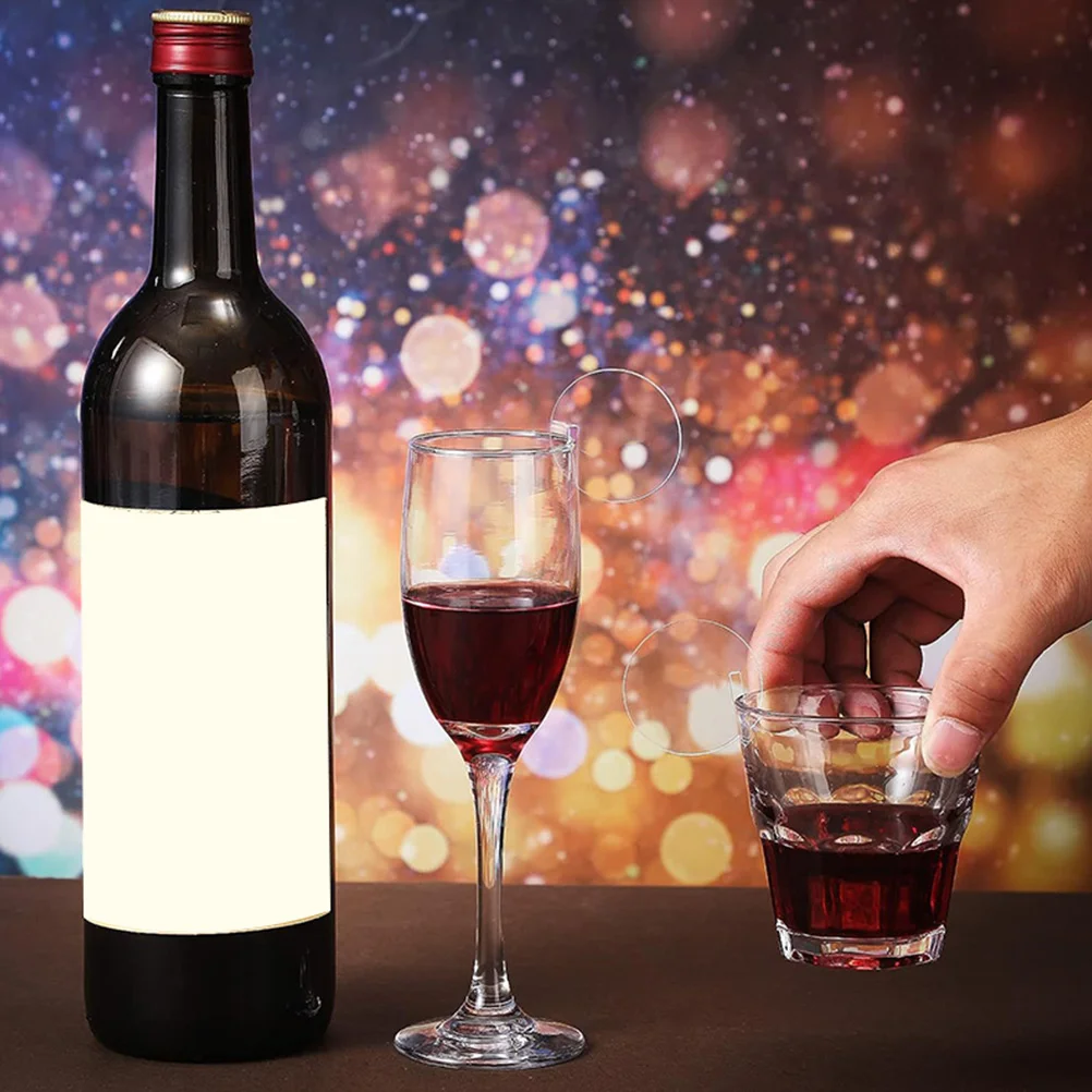 60 шт. нежные маркеры для чашек декоративные бирки напитков круглой формы