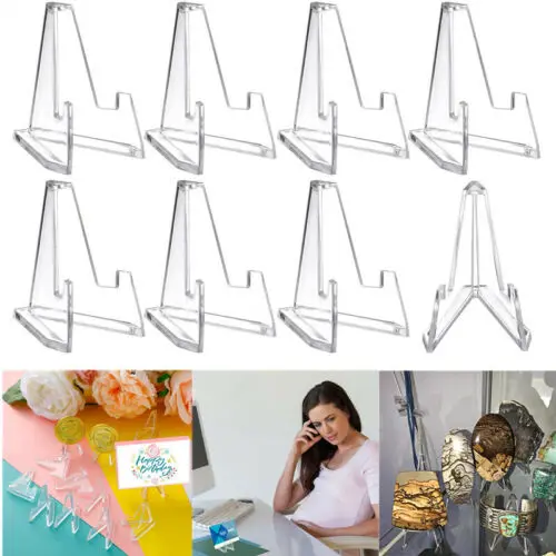 

10/20 PCS Card Stand Graded Cards Display Stand Coins Small Box Paper Clip Holder Wedding Party Place Card Holders Decor Props
