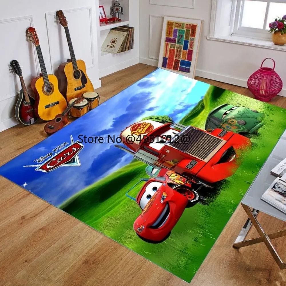 

2023 автомобильный коврик Disney Молния Маккуин 95, детская комната, детский игровой коврик, коврики, напольный подарок для спальни, украшение, подарок для детей