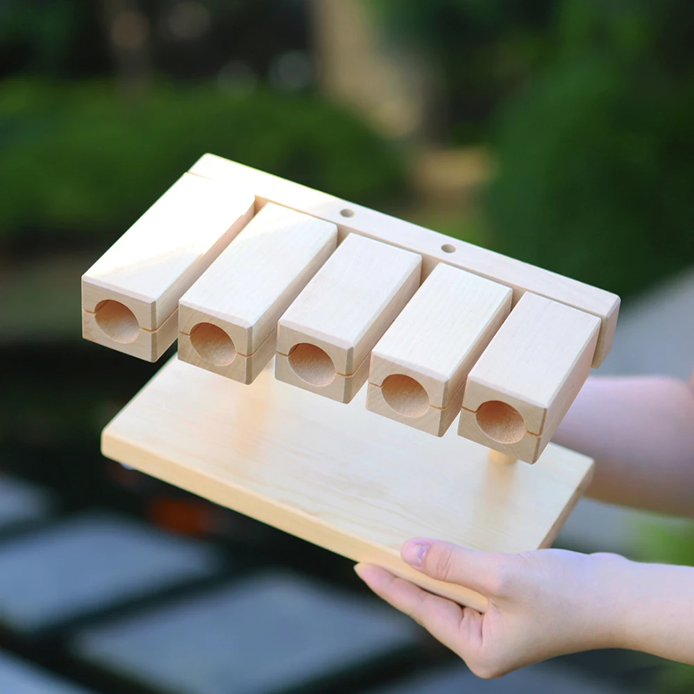 5-тоновый ксилофон Orff музыкальные инструменты деревянный хлопушка Muyu с