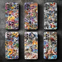one piece anime phone case for samsung galaxy s8 s8 plus s9 s9 plus s10 s10e s10 lite 5g plus back carcasa black coque
