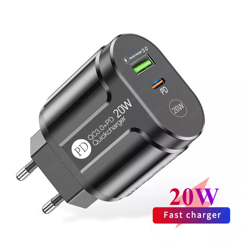 Быстрая USB зарядка Maerknon 3 0 PD для телефона iPhone 12 11 Pro iPad Xiaomi Samsung настенный адаптер -
