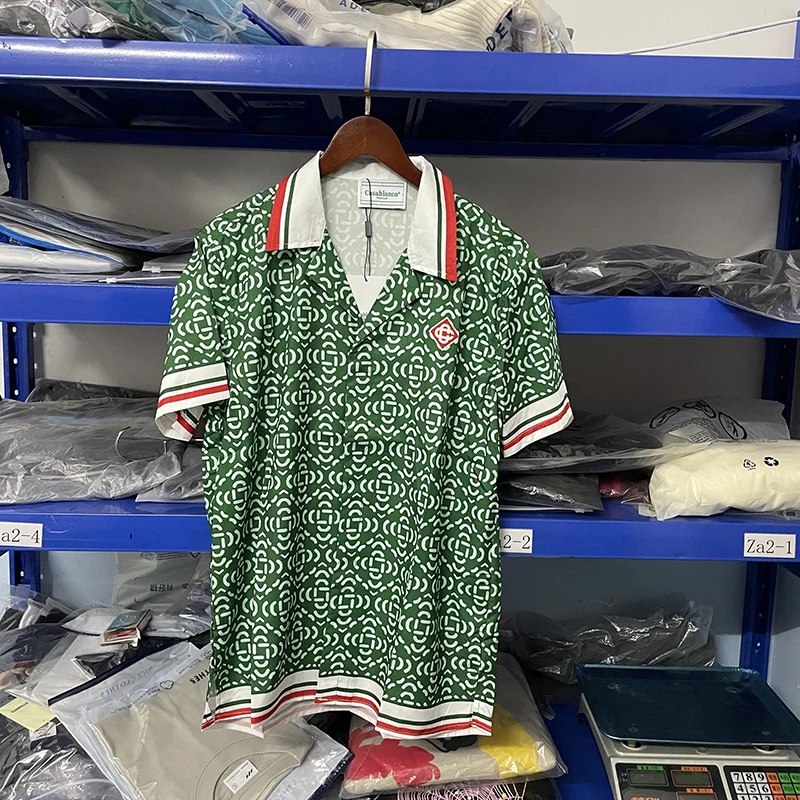 

2023ss Casablanca Men Women Fashion Shirts Contton Casual Men Shirts