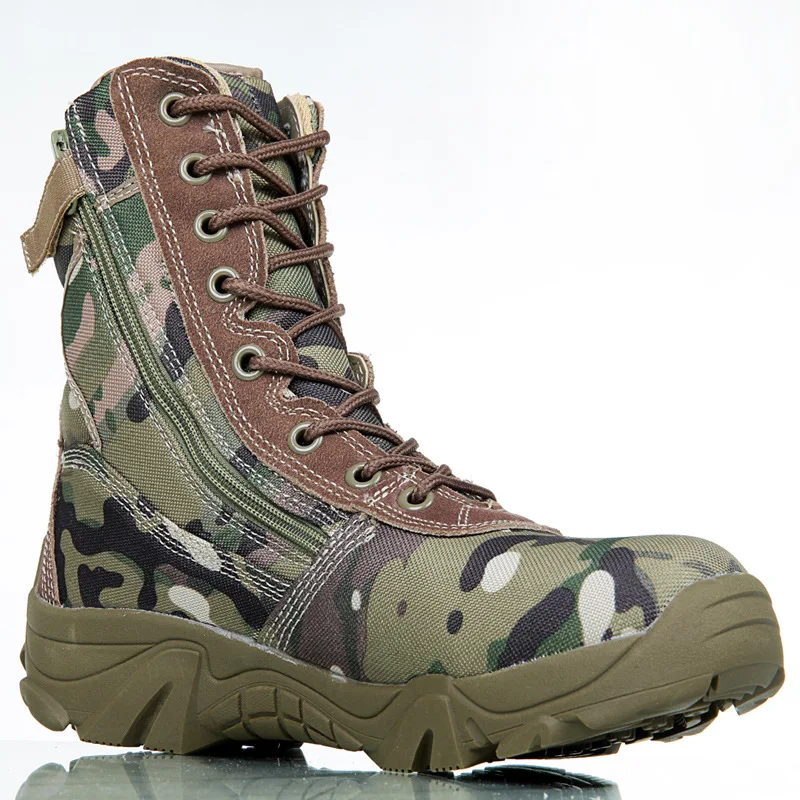 

Camouflage Military Boots Men Special Combat Boots Desert Tactical Training Boots Outdoor Hiking Shoes Army Boots Walking Shoes