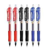 simple press black blue red ink gel pens refill sets bullet tip 0 5mm office child stationery school supply write ballpoint pen