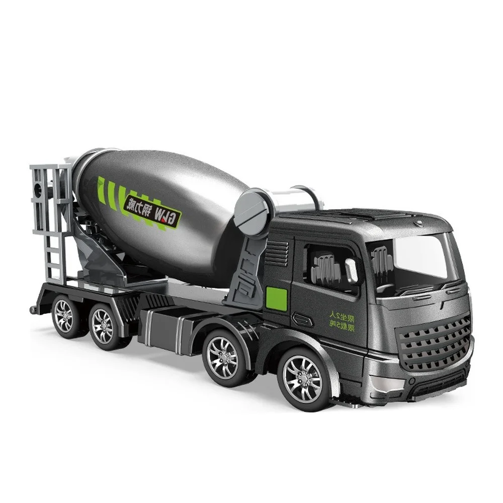 

Inertial Alloy Head Simulation Mixer Truck Excavator Engineering Vehicle Transportation Model Sliding Children's Toys Boy
