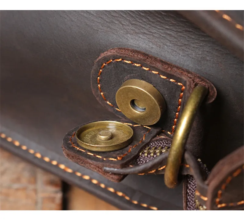 PNDME vintage crazy horse cowhide men's briefcase outdoor travel work multifunctional handbag designer genuine leather backpack