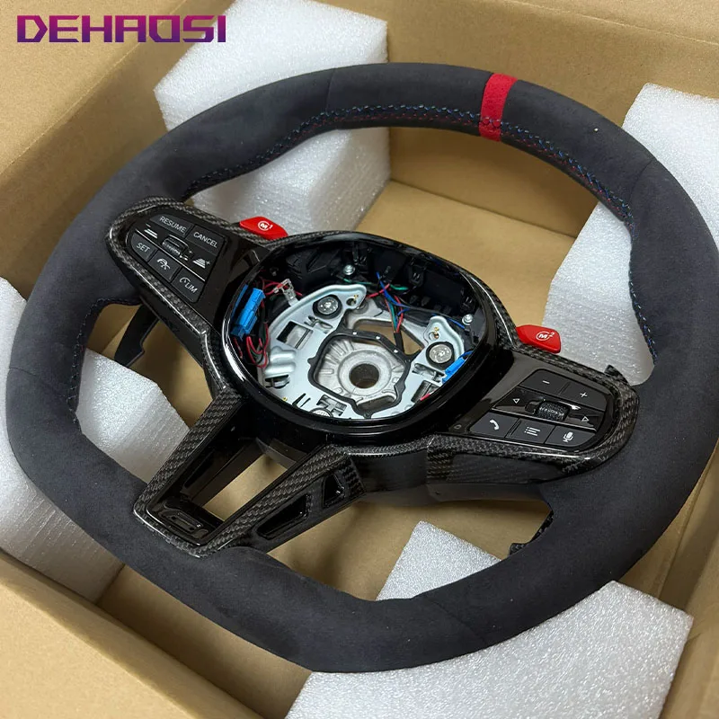 Фото Руль из карбона CS для BMW F10 F20 F30 F15 F16 F80 F82 F83 F87 F15 M2 M3 M4 M5 M6 1 2 3 4 5 6 7 серии, аксессуары для автомобилей №1