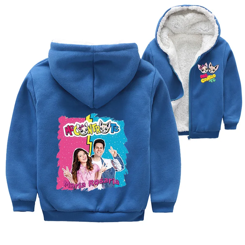 

Cartoon Me Contro Te Clothes Kids Warm Zipper Hoodies Children Winter Velvet Fleece Jackets Boy Baby Cartoon Clothes Girls Coats