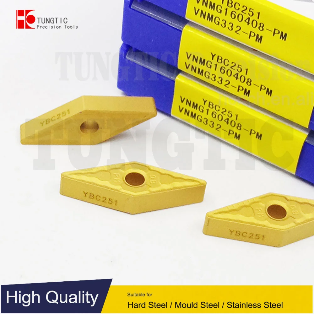 

TUNGTIC VNMG160408-PM VNMG160408-PM Turning Inserts Carbide Cutter For Cast Iron