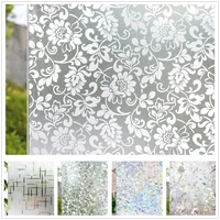 matte decorative window privacy film static cling stained adhesive glass vinyl for home frosted uv blocking heat control sticker