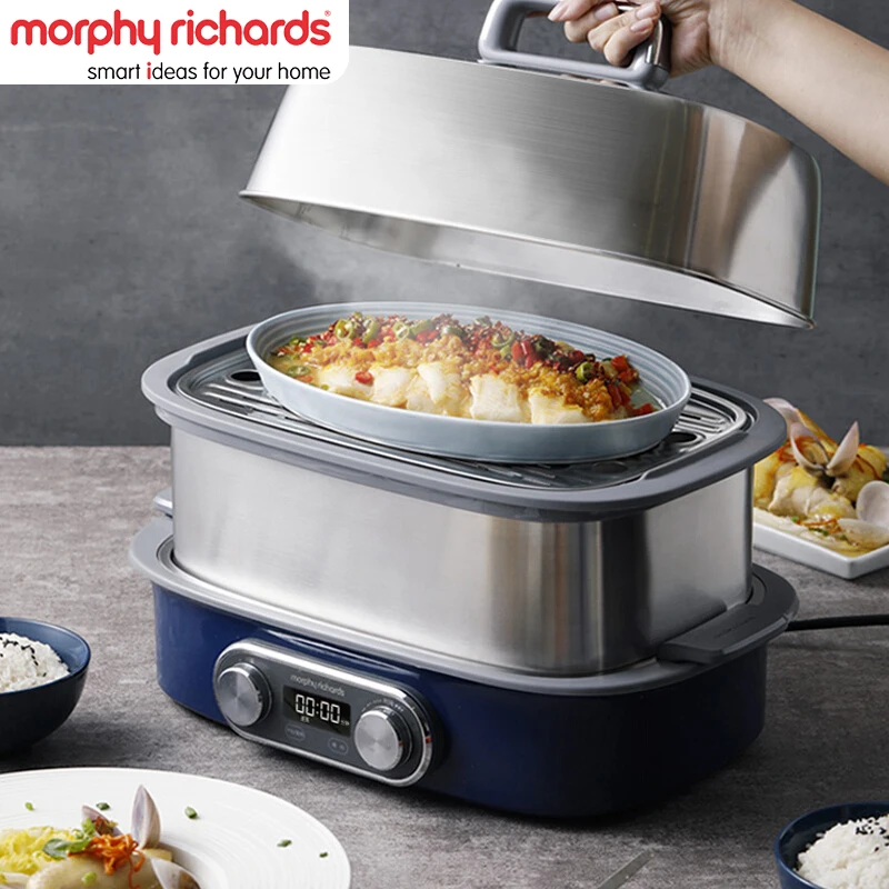 

MORPHY RICHARDS MR1168 Electric Steamer Multifunctional 304 Stainless Steel 12L Hot Steam Pot 12H Appointment Smart Appliances
