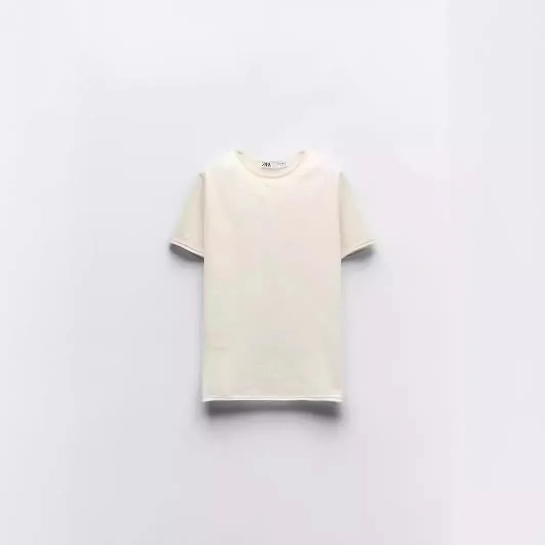 2024 женский вязаный топ в европейском и американском стиле модный быстрая продажа