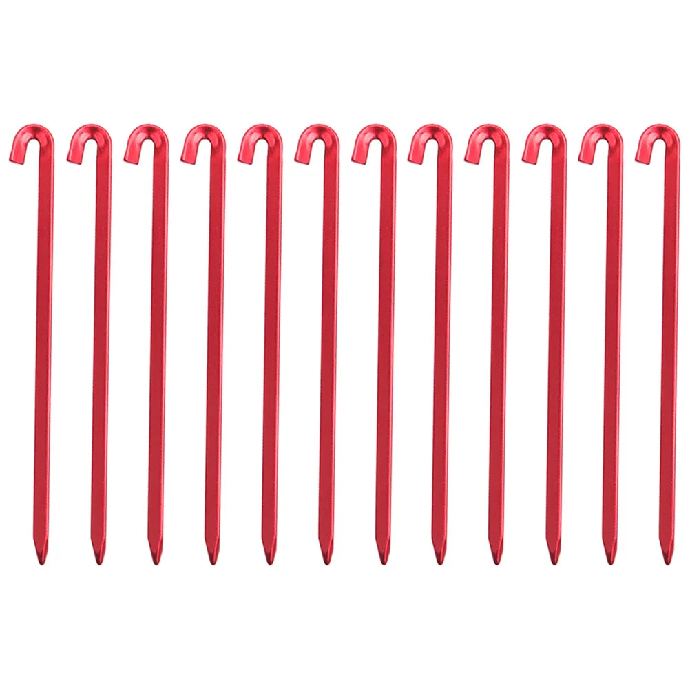 

12pcs Outdoor Camping Tent Nail Ground Practical Camping Tool (Random Color)