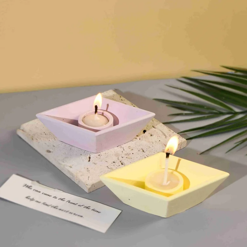 Подсвечник в форме лодки украшение для дома