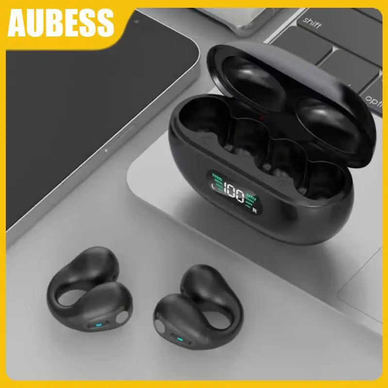 

Bone Conduction Clip-on-ear Sports Earphones Earphones Not Hurt Ear Ear Shaped Denoise Waterproof Earphone